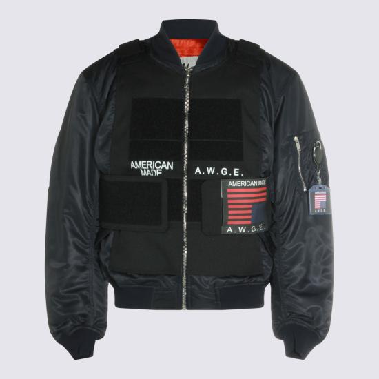 26SS AWGE 봄버 자켓 AS6SMB06AP T2221560 Dark navy