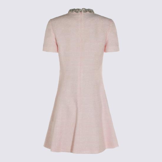 26FW 발렌티노 가라바니 미디 원피스 9B3VAKH1 A995FE GLOSSY PINK SILVER - VALENTINO GARAVANI