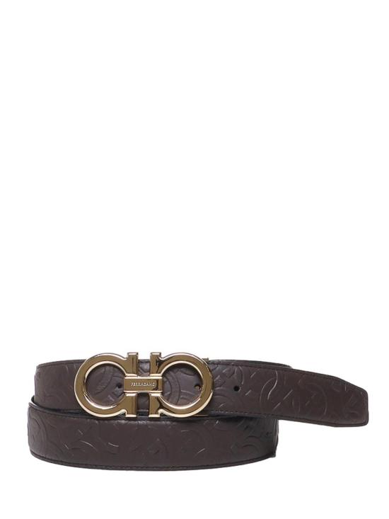 26SS 살바토레 페라가모 가죽 벨트 679710 770651082 Brown