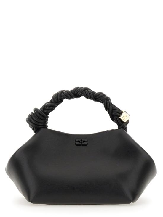 26FW 가니 스몰 레더 보우 토트백 A5241 099 BLACK - GANNI