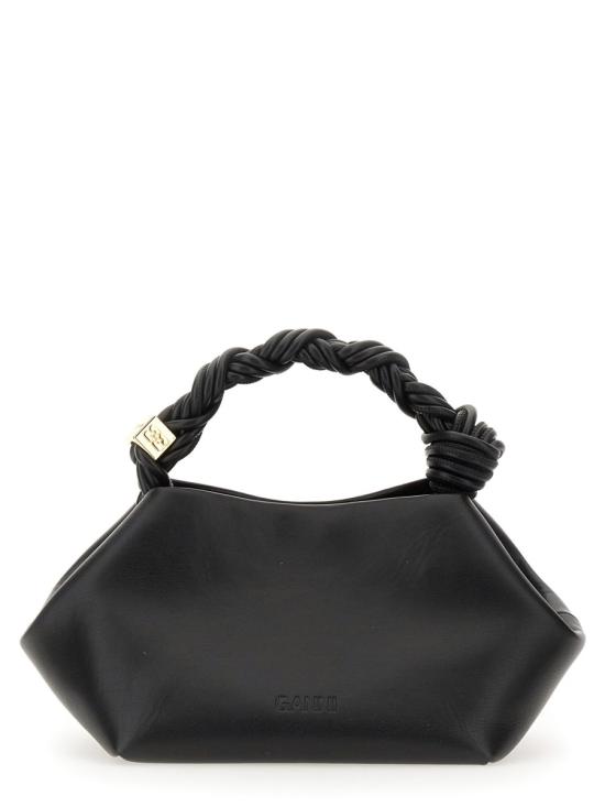 26FW 가니 스몰 레더 보우 토트백 A5241 099 BLACK - GANNI