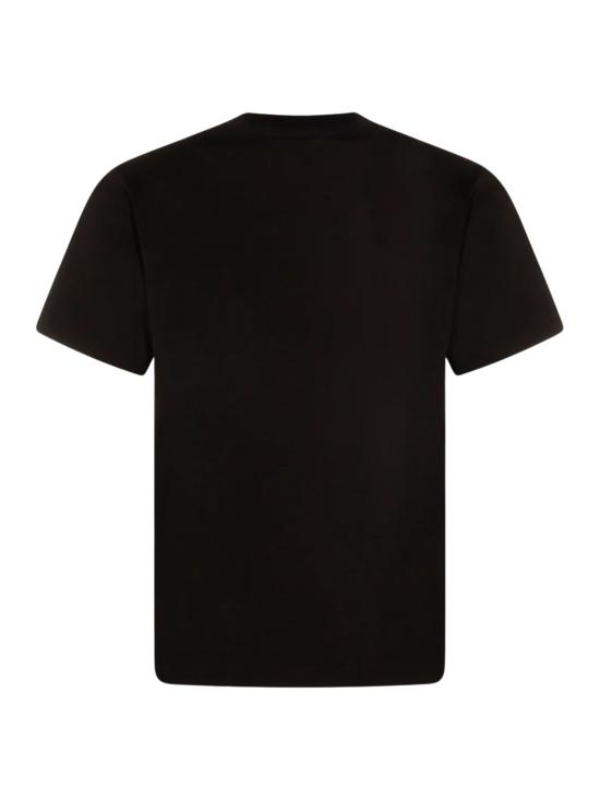 26SS 버버리 체크 나이트 스탬프 코튼 티셔츠 8123436 A1189 Black - BURBERRY