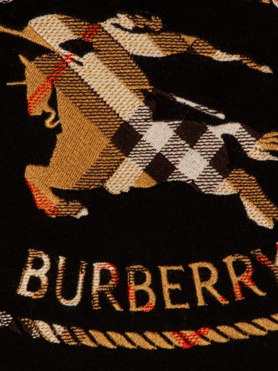 26SS 버버리 체크 나이트 스탬프 코튼 티셔츠 8123436 A1189 Black - BURBERRY