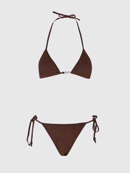 26SS 훈자 지 비키니 수영복 BGINA BDDMETALLICCHOCOLATE Brown - HUNZA G
