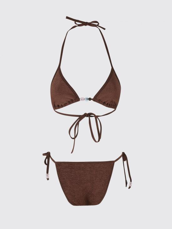 26SS 훈자 지 비키니 수영복 BGINA BDDMETALLICCHOCOLATE Brown - HUNZA G