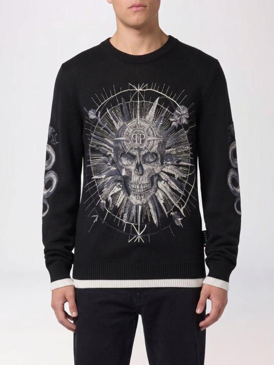 26SS 필립 플레인 스웨터 SAFCMKO1559PTE178N 02 Black