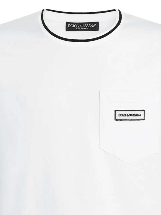 26FW 돌체앤가바나 반팔 티셔츠 G8RA2ZG7Q2P W0800 BIANCO OTTICO - DOLCE & GABBANA