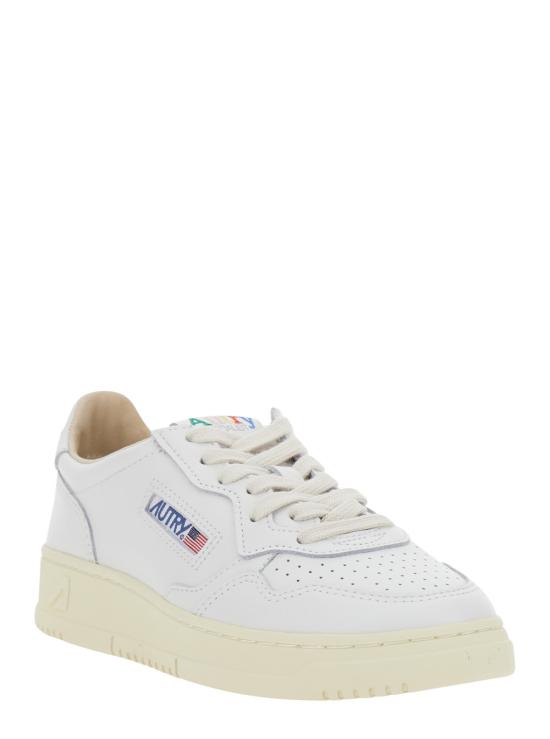 26FW 오트리 메달리스트 로우 레더 스니커즈 AULWBG01WHITEWHITE - AUTRY