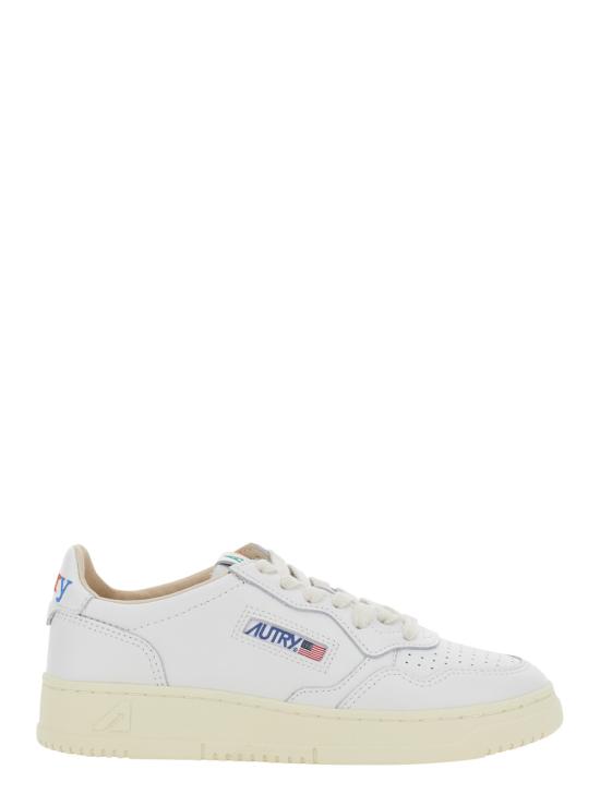 26FW 오트리 메달리스트 로우 레더 스니커즈 AULWBG01WHITEWHITE