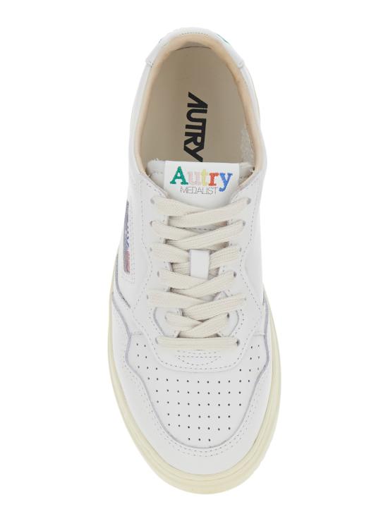 26FW 오트리 메달리스트 로우 레더 스니커즈 AULWBG01WHITEWHITE - AUTRY