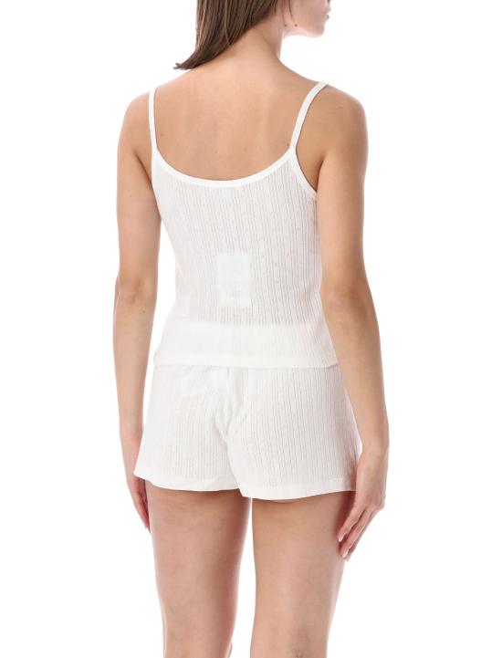 26SS 스포티앤리치 민소매 티셔츠 TO11076326WH01 48 Bianco - SPORTY & RICH