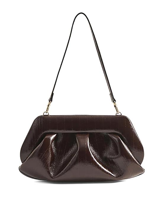 26SS 더모아레 숄더백 261WTMBB0ORVFCHOCOLATEPLUM1110A Brown