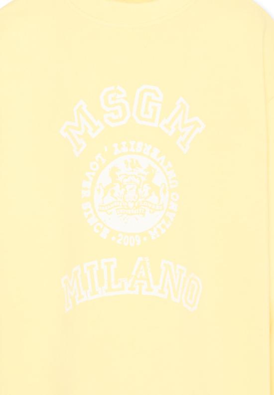 26SS [키즈] 엠에스지엠 캐시미어 니트 S6MSJUSW053 MS075 YELLOW - MSGM