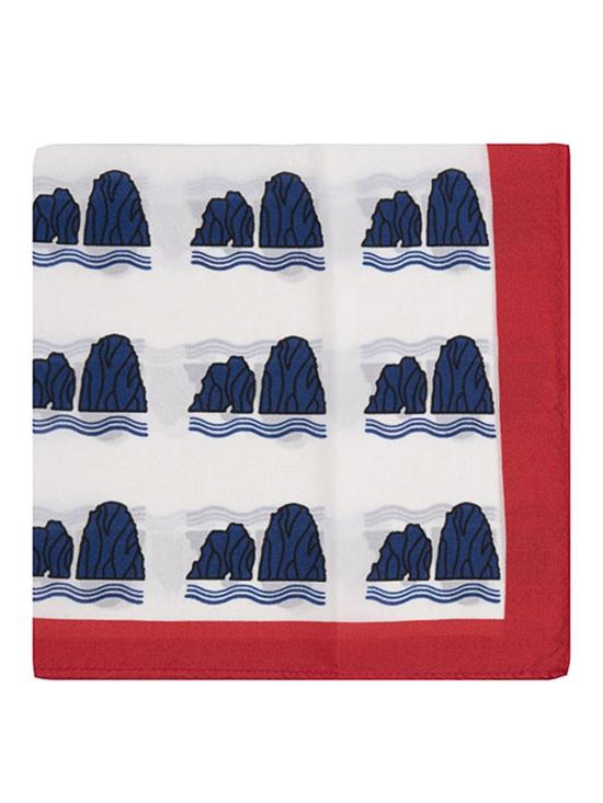 26SS 오또트레디치 넥타이 FARAGLIONIBLULROSSO Red