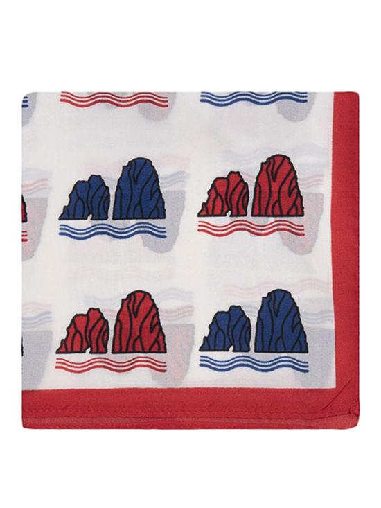 26SS 오또트레디치 넥타이 FARAGLIONIROSSOBLULROSSO Red