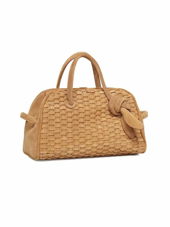 26SS 자크뮈스 TURISMO 투리스모 소프트 스몰 볼링 토트벡 BAW00416CC23A02830 Brown - JACQUEMUS