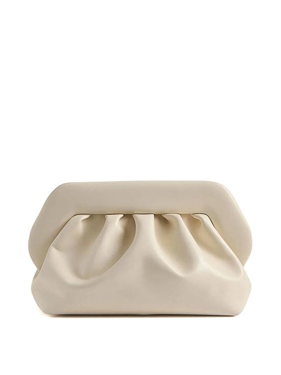 26SS 더모아레 클러치/파우치 NS1WTMB00OOVFBUTTERCREAM0110A White