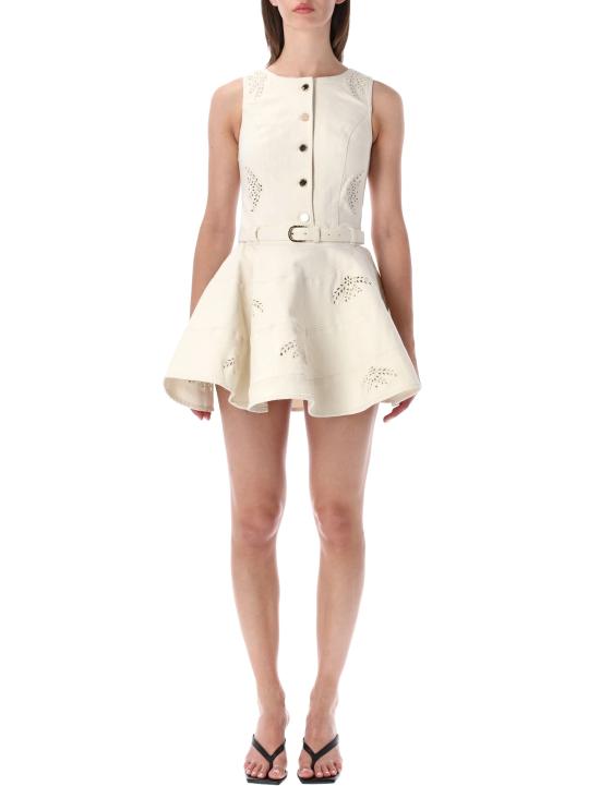 26SS 셀프 포트레이트 숏 원피스 SS26821SC CREAM Bianco