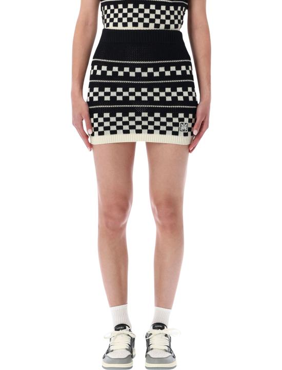 26SS 아미리 숏 스커트 AWBMSK1025 001 Nero