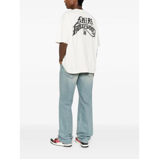 26FW 아미리 반팔 티셔츠 AMTOJR1189 IVORY NEUTRALS RED - AMIRI