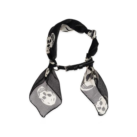 26FW 알렉산더 맥퀸 팔찌 A0002V 1JAAL 8497 BLACK WHITE - ALEXANDER MCQUEEN