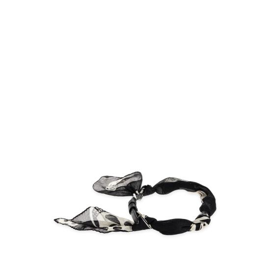 26FW 알렉산더 맥퀸 팔찌 A0002V 1JAAL 8497 BLACK WHITE - ALEXANDER MCQUEEN