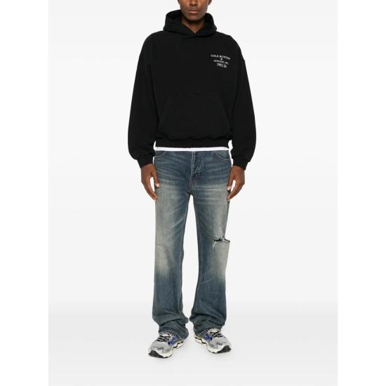 26FW 콜 북스톤 후드 티셔츠 ATIH280 001 BLACK - COLE BUXTON