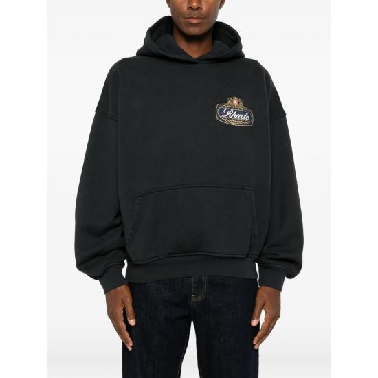 26FW 루드 후드 티셔츠 RHPF26HO02012 6500 BLACK - RHUDE