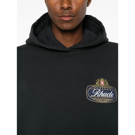 26FW 루드 후드 티셔츠 RHPF26HO02012 6500 BLACK - RHUDE