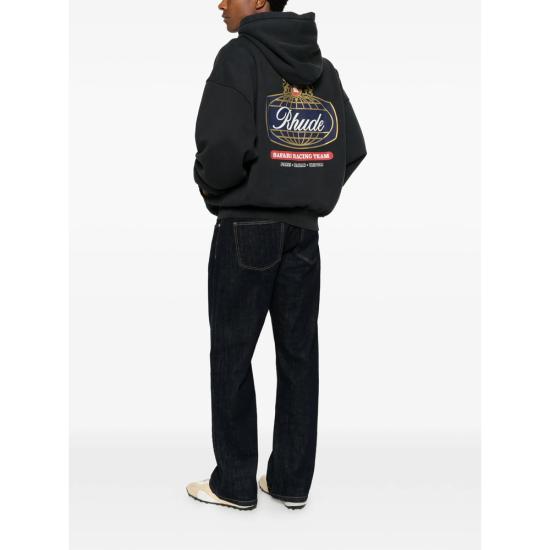 26FW 루드 후드 티셔츠 RHPF26HO02012 6500 BLACK - RHUDE