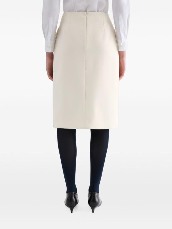 26FW 질샌더 미디 스커트 J02MA0402 J40356102 CREAM - JIL SANDER