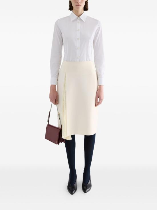 26FW 질샌더 미디 스커트 J02MA0402 J40356102 CREAM - JIL SANDER