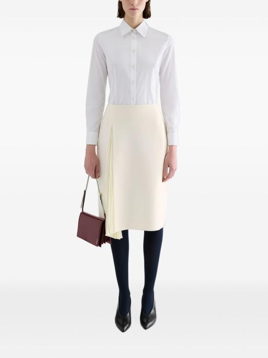 26FW 질샌더 미디 스커트 J02MA0402 J40356102 CREAM - JIL SANDER