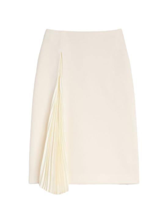 26FW 질샌더 미디 스커트 J02MA0402 J40356102 CREAM