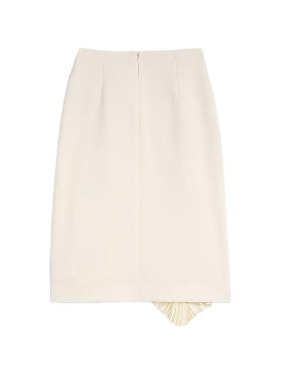 26FW 질샌더 미디 스커트 J02MA0402 J40356102 CREAM - JIL SANDER