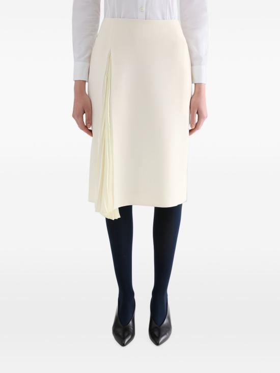 26FW 질샌더 미디 스커트 J02MA0402 J40356102 CREAM - JIL SANDER