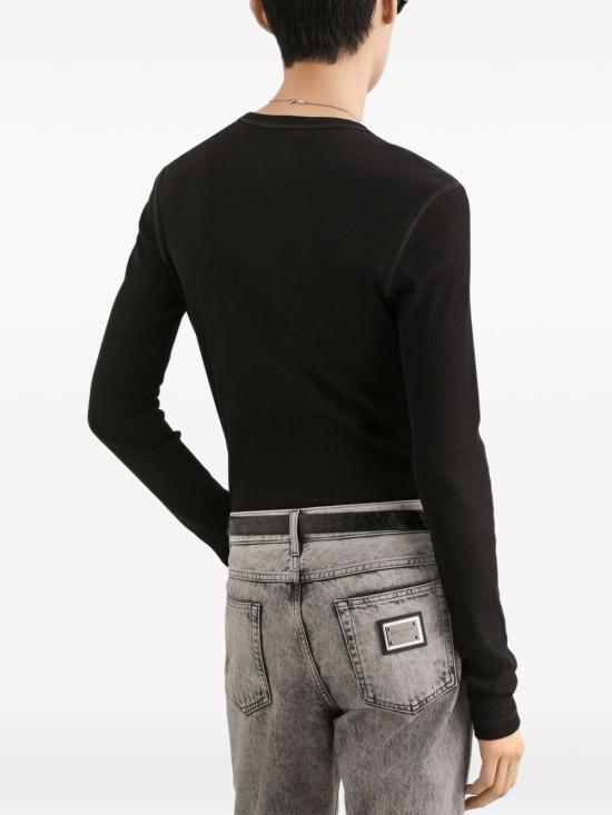 26FW 돌체앤가바나 긴팔 티셔츠 G8SC4T G7P3IN0000 Black - DOLCE & GABBANA