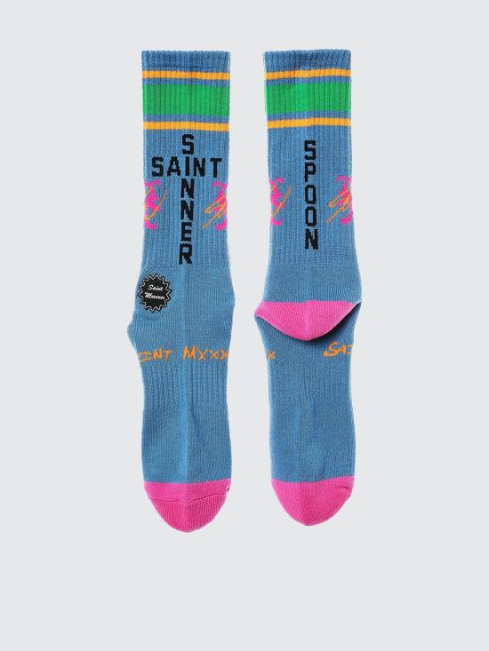 26SS 세인트 미카엘 양말 NSMMK80000C14 Blue - SAINT MXXXXXX