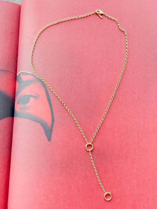  탯치 목걸이/팬던트 Thatch Vienna Rolo Charm Lariat Necklace