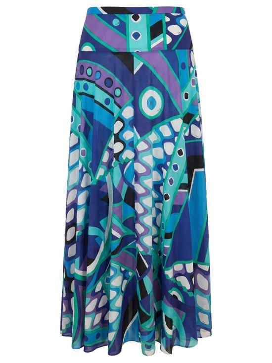 26SS 푸찌 롱 스커트 6HRW31 6H844 021 TURQUOISE BLUE - PUCCI