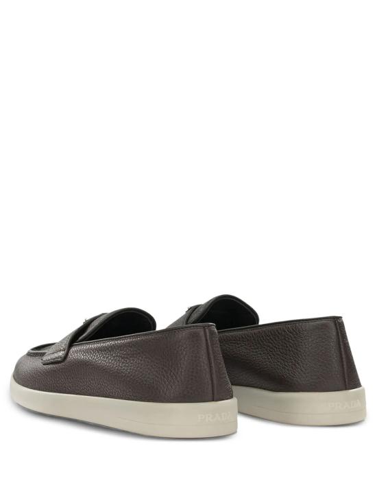 26FW 프라다 삼각 로고 스웨이드 페니 로퍼 2DG124FG001 013 F0201 CAFFE - PRADA