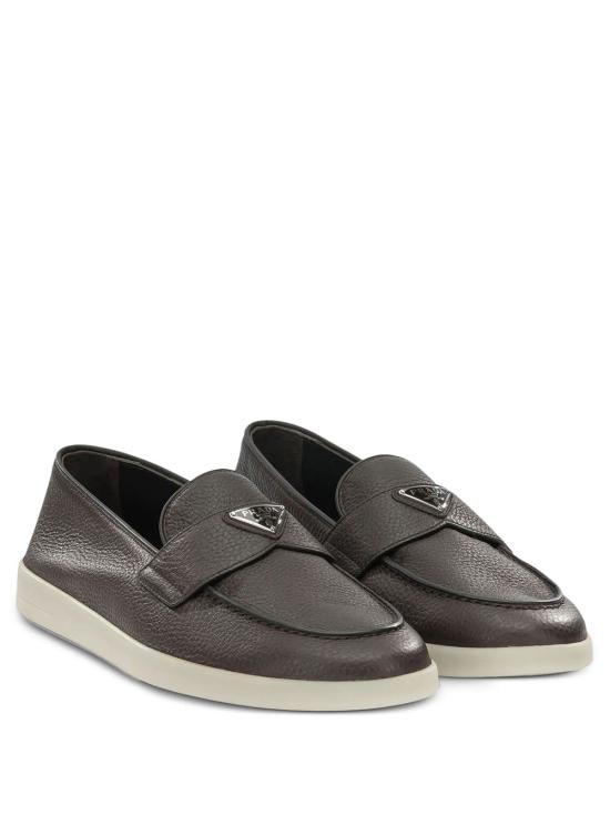 26FW 프라다 삼각 로고 스웨이드 페니 로퍼 2DG124FG001 013 F0201 CAFFE - PRADA