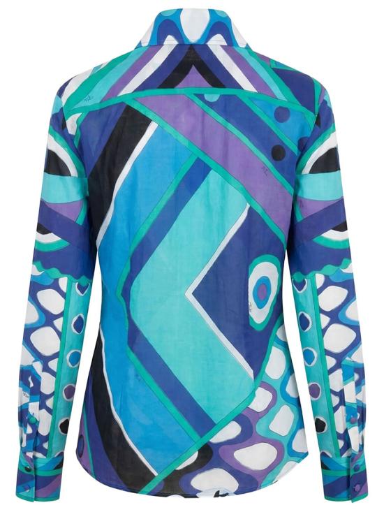 26SS 푸찌 블라우스 6HRJ26 6H840 021 TURQUOISE BLUE - PUCCI