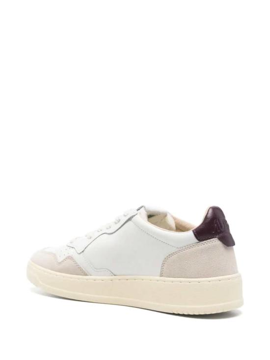 26FW 오트리 메달리스트 로우 레더 스니커즈 AULWLS18 LEAT SUEDE WHT FIG LS18 - AUTRY