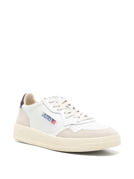 26FW 오트리 메달리스트 로우 레더 스니커즈 AULWLS18 LEAT SUEDE WHT FIG LS18 - AUTRY
