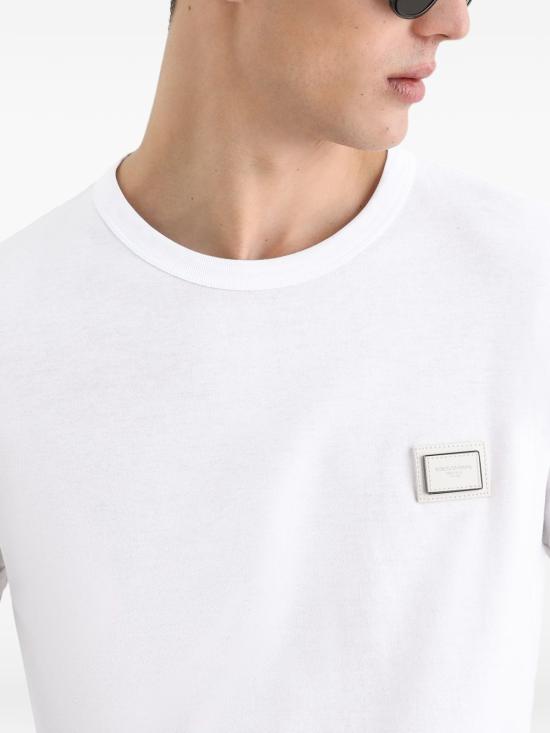 26FW 돌체앤가바나 반팔 티셔츠 G8PV1T G7Q1QW0800 White - DOLCE & GABBANA