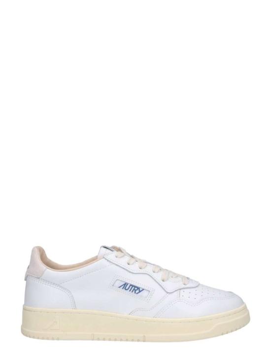26FW 오트리 메달리스트 로우 스니커즈 AULMBJ04 LEA SUELOGO WHT SNOWHT BJ04