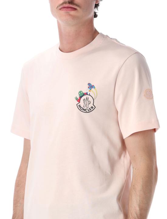 26SS 몽클레어 반팔 티셔츠 8C0006589AUG 50F Rosa - MONCLER