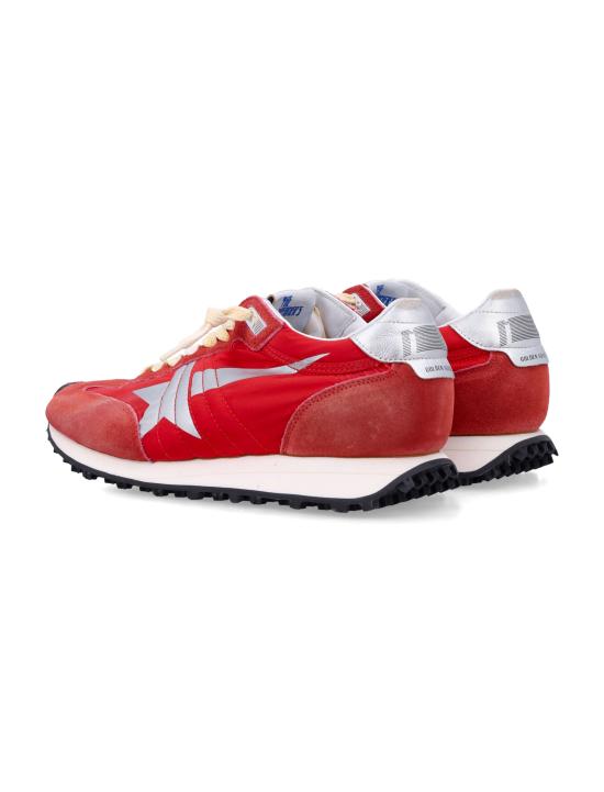 26FW 골든구스 나일론 어퍼 실버 스타 마라톤 스니커즈 GWF00683F005492 40399 RED SILVER - GOLDEN GOOSE