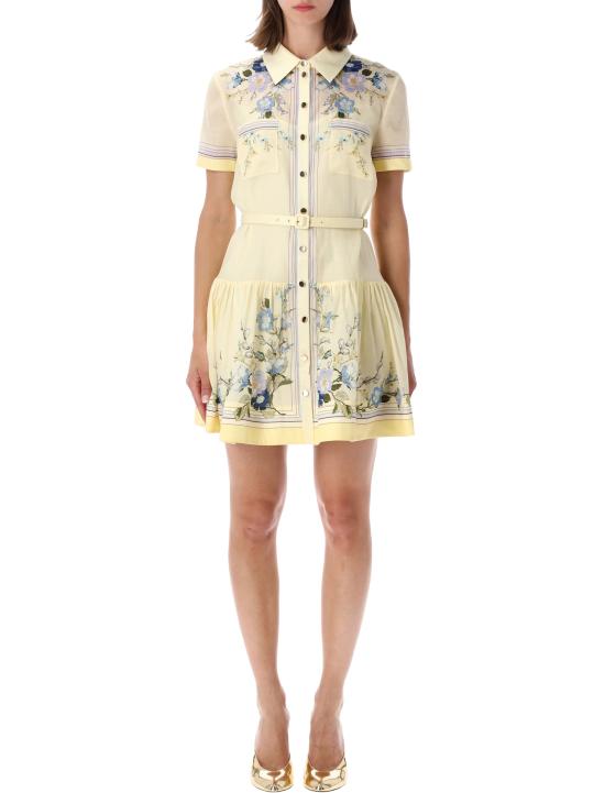 26SS 셀프 포트레이트 미디 원피스 AC26002SY YELLOW YELLOW FLOWER